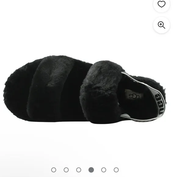 UGG Oh Yeah Slide Black Youth Size 4 (Big Girl)| NEW in BOX/NWT!! 🖤✔️