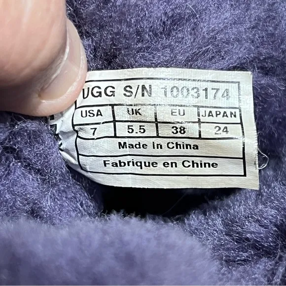 Ugg Purple Suede Josette Bow Winter Boots