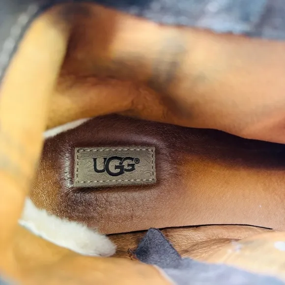 UGG Reid Moc Brown Suede Ankle Boots