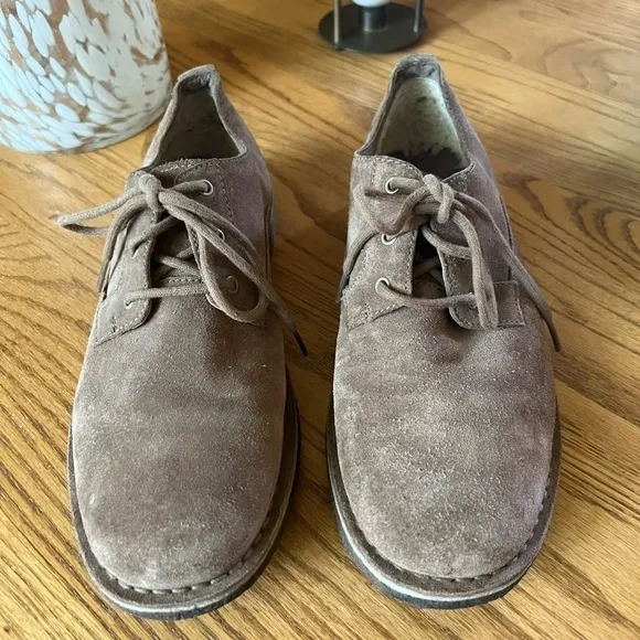 Ugg Shoes Mens 10 Oxford Lace Up Leather Tan