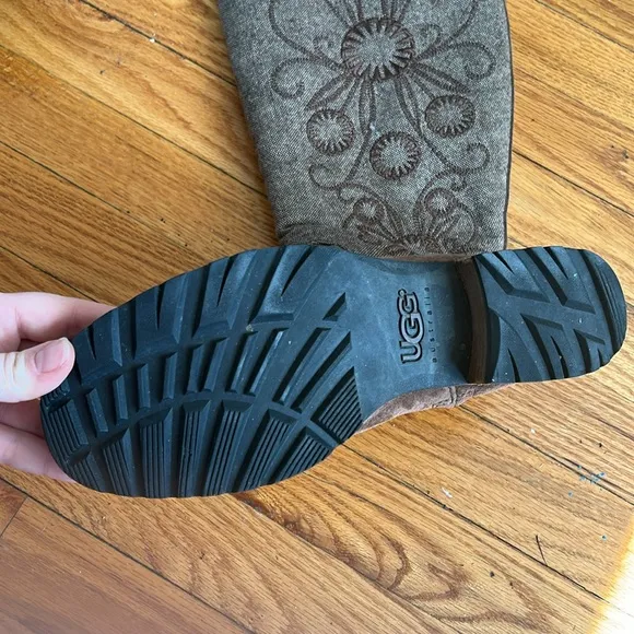 UGG Suede Embroidery Elegant Boots