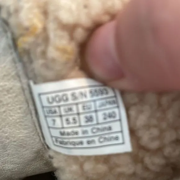 UGG suede wedge boots, size 7