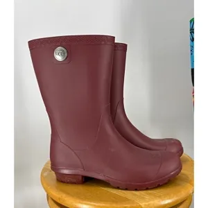 UGG Women's Sienna Matte Rubber Rain Boots 7