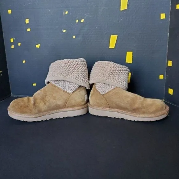 Ugg Girls Knitted and Suede Boots