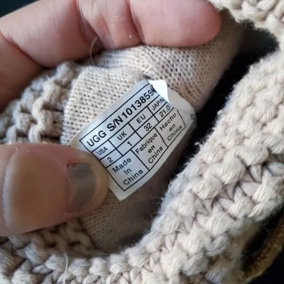 Ugg Girls Knitted and Suede Boots