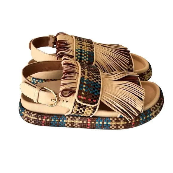 Ulla Johnson Alba Fringe leather sandals NWB Size 36/6