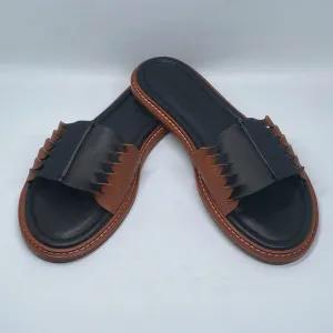Ulla Johnson Ameya Twisted Contrast Slide Sandals size 39