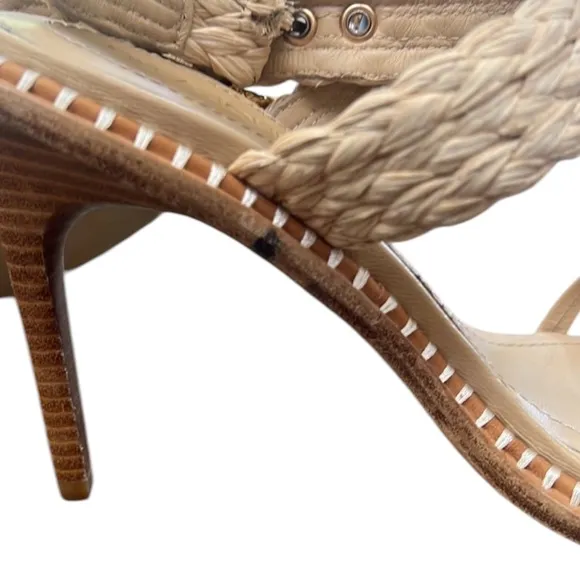 Ulla Johnson Lydia Raffia High Heeled Sandals in Natural – Sz 8.5