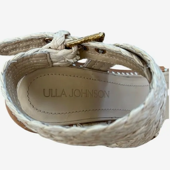 Ulla Johnson Lydia Raffia High Heeled Sandals in Natural – Sz 8.5