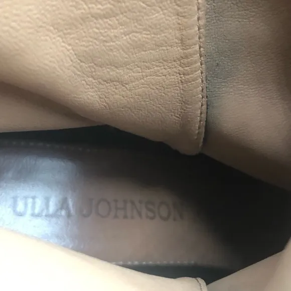 Ulla Johnson Women’s black Aggie embroidered suede boots Size 7