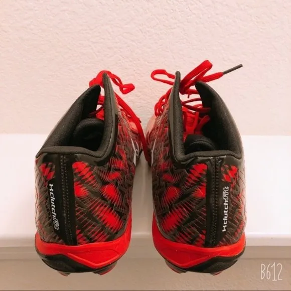 Under Armour Cleats Clutch Fit Spine Red White Men's Size 16 New
