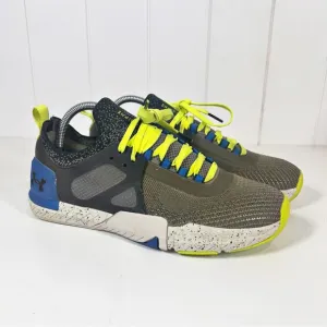 Under Armour Mens Tribase Reign 4 Training Shoes Collared Sneakers Green Size 7