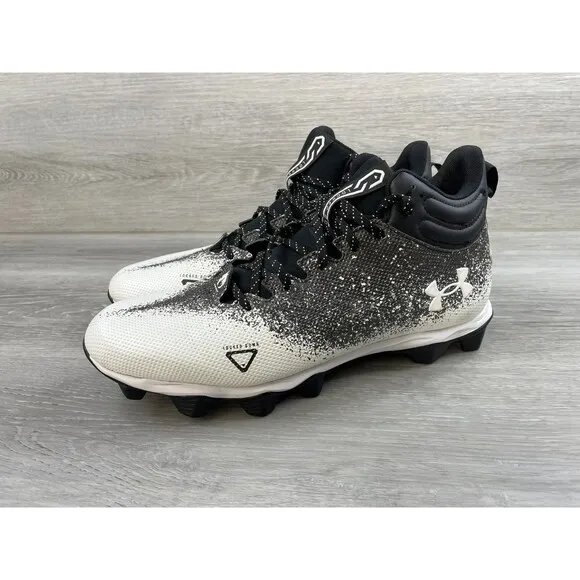 Under Armour Spotlight Fran RM 3025084 001 Men's US 11.5 White Synthetic Cleats