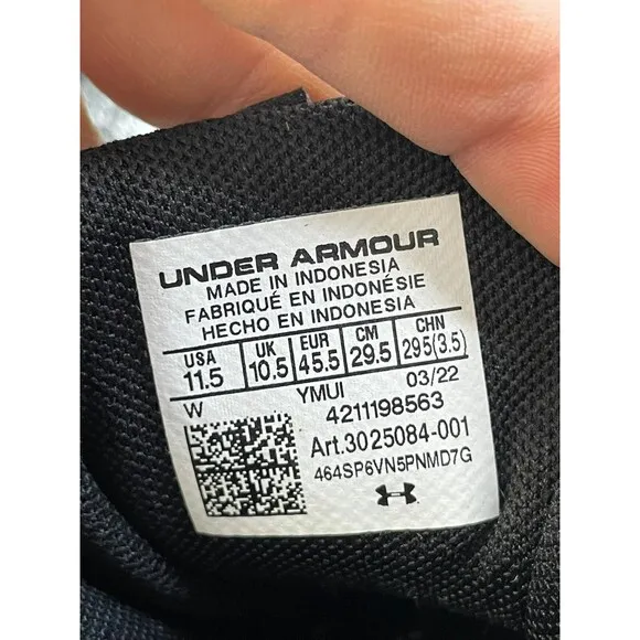 Under Armour Spotlight Fran RM 3025084 001 Men's US 11.5 White Synthetic Cleats