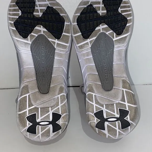 Under Armour Women's Gray Charged Core Lace Up Sneaker Athletic Shoes Size 9.5