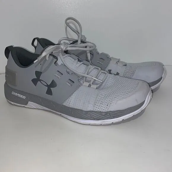 Under Armour Women's Gray Charged Core Lace Up Sneaker Athletic Shoes Size 9.5