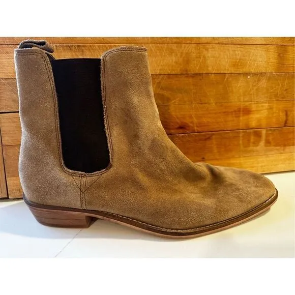 Urban Outfitters Eli Chelsea Shoe the Bear Taupe Suede Boots Men’s Sz 10