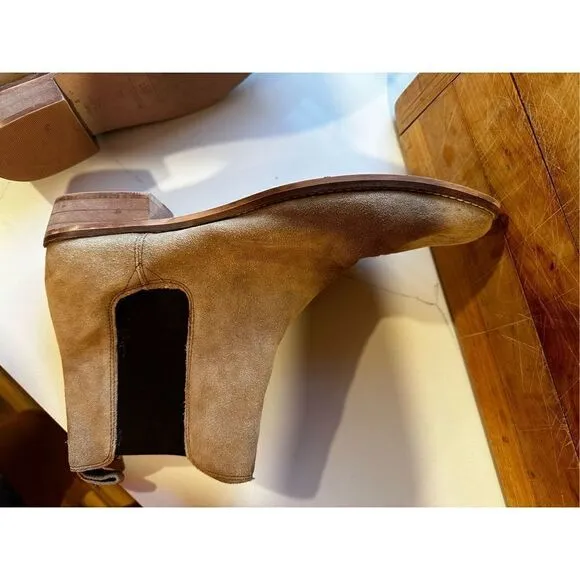 Urban Outfitters Eli Chelsea Shoe the Bear Taupe Suede Boots Men’s Sz 10