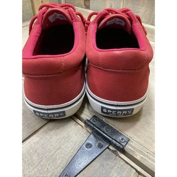 𝅺us 12 Sperry Shoes Men’s Washable Red Lace Up Casual Shoes Sneakers STS21003