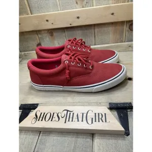 𝅺us 12 Sperry Shoes Men’s Washable Red Lace Up Casual Shoes Sneakers STS21003