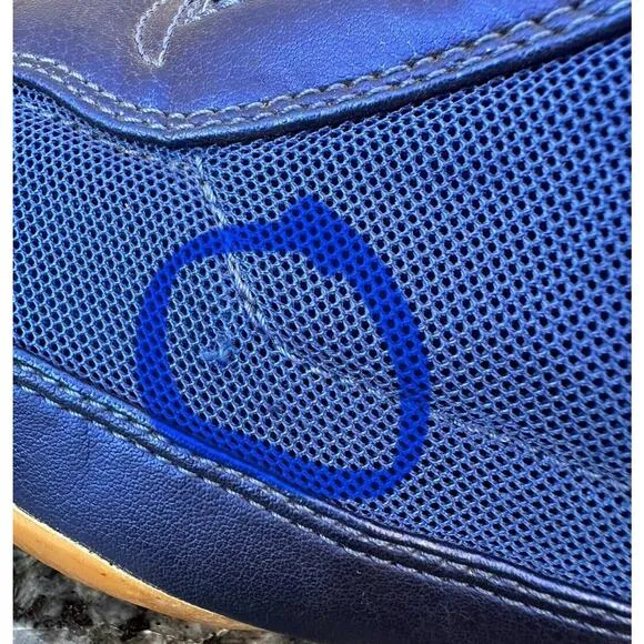 USED NIKE MACHOMAI BOXING SHOES BOXING BOOTS ROYAL BLUE BLACK 321819-411 SIZE 13