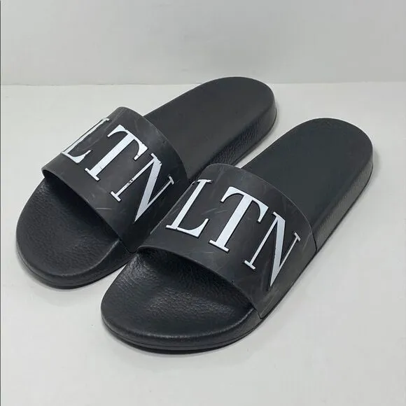 Valentino Garavani VLTN Rubber Slider Sandals size 44
