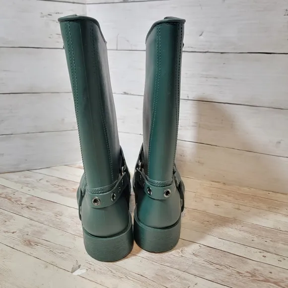 Valentino Red green rain boots