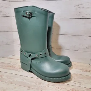 Valentino Red green rain boots