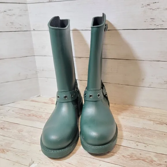 Valentino Red green rain boots