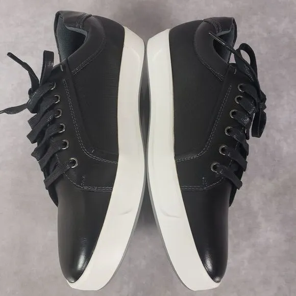 Vance Co Shoes Mens 10.5 Black Maxx Casual Sneaker Lace Up Low Top