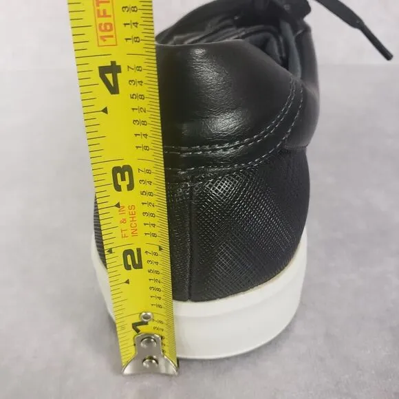 Vance Co Shoes Mens 10.5 Black Maxx Casual Sneaker Lace Up Low Top