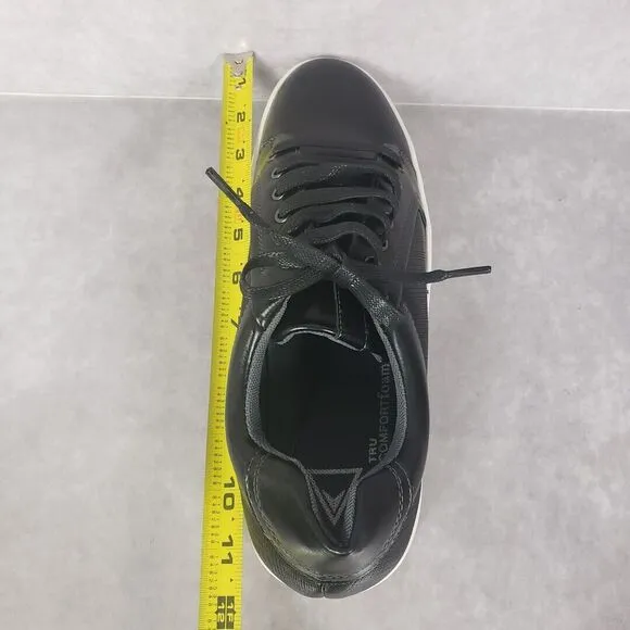 Vance Co Shoes Mens 10.5 Black Maxx Casual Sneaker Lace Up Low Top