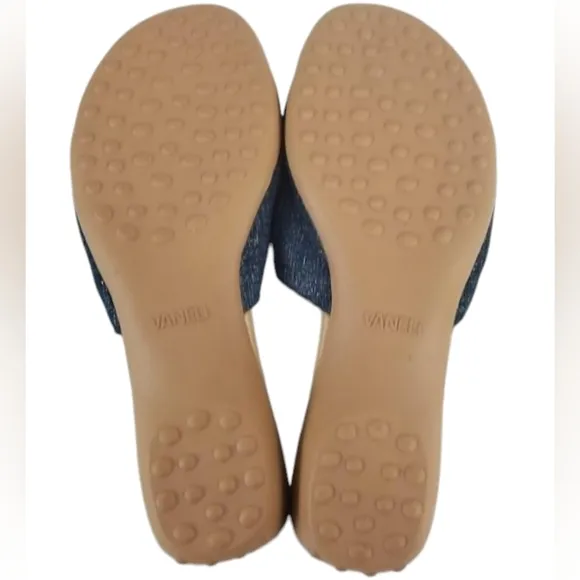 VANELI Tallis JEANS Denim Leather Sandal, NIB