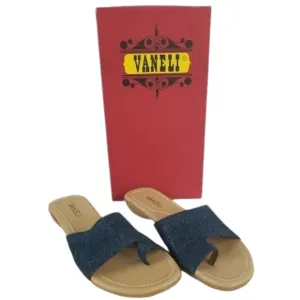 VANELI Tallis JEANS Denim Leather Sandal, NIB