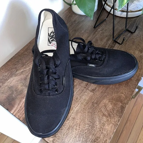 Vans &quot;Skate Authentic&quot; Sneakers (Black/Black) Classic Skate Shoes Casual -10