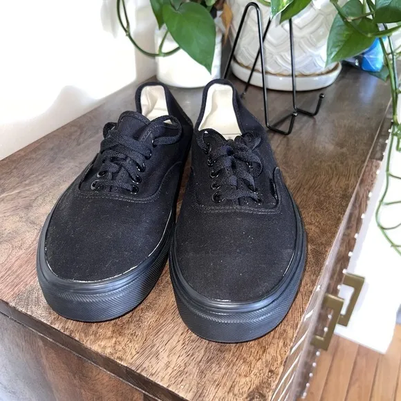 Vans &quot;Skate Authentic&quot; Sneakers (Black/Black) Classic Skate Shoes Casual -10