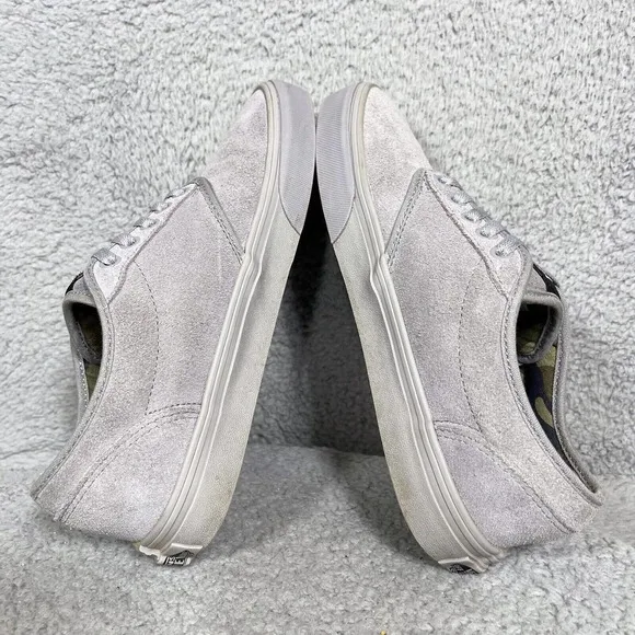 Vans Atwood Camo Mens Size 7 Low Top Sneakers Shoes Alloy Drizzle Gray Suede