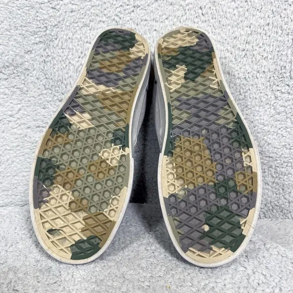 Vans Atwood Camo Mens Size 7 Low Top Sneakers Shoes Alloy Drizzle Gray Suede