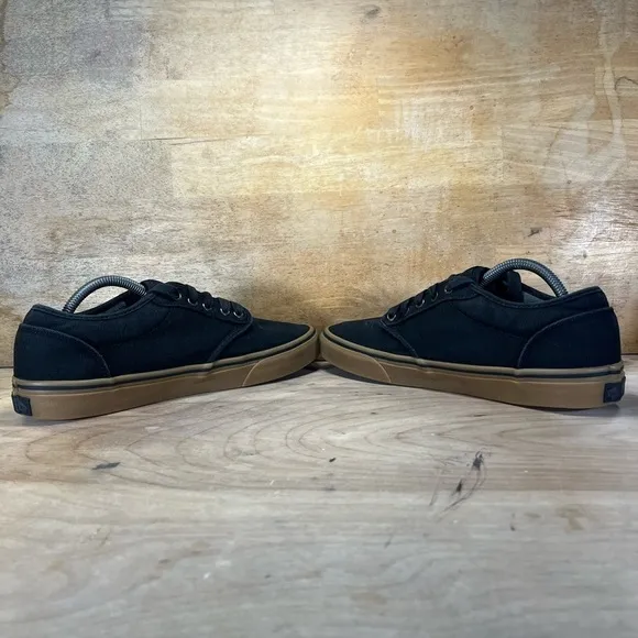 Vans Atwood Canvas Low Mens Size 11 Shoes Sneakers Black Tan