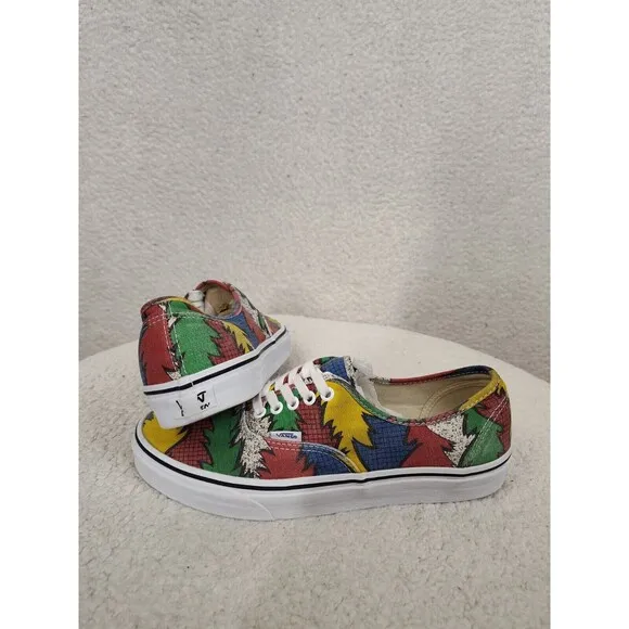 Vans Authentic Doren 80 Dr Seuss Men Sneakers 10 Red Canvas Lace Up Active Shoes