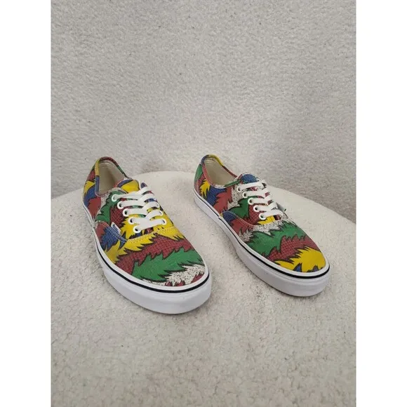 Vans Authentic Doren 80 Dr Seuss Men Sneakers 10 Red Canvas Lace Up Active Shoes