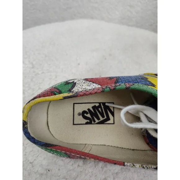Vans Authentic Doren 80 Dr Seuss Men Sneakers 10 Red Canvas Lace Up Active Shoes
