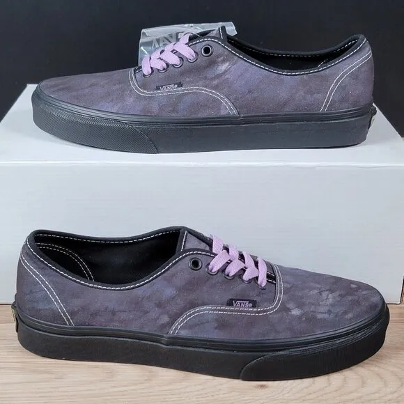 Vans Authentic Midnight Shift Shoes Size 9.5 Mens Athletic Low Top Canvas Black