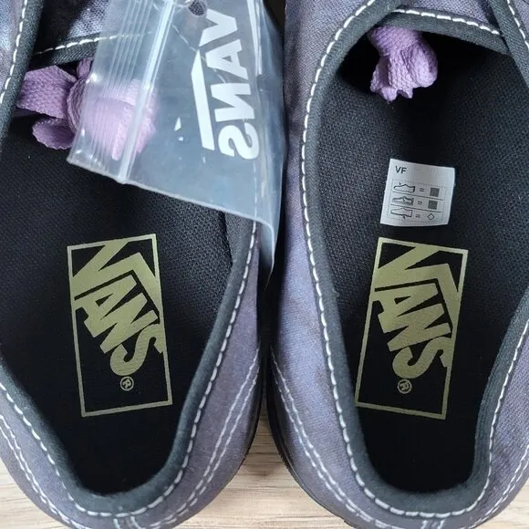 Vans Authentic Midnight Shift Shoes Size 9.5 Mens Athletic Low Top Canvas Black