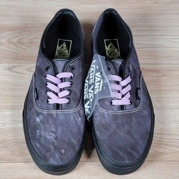 Vans Authentic Midnight Shift Shoes Size 9.5 Mens Athletic Low Top Canvas Black
