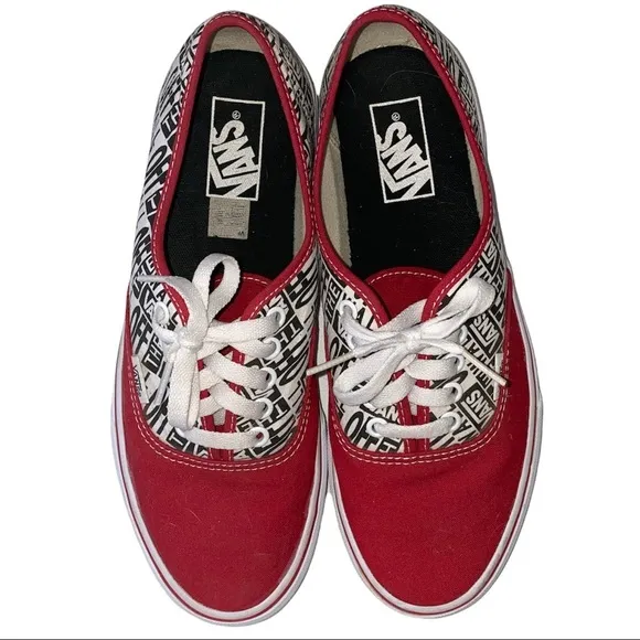Vans Authentic OTW Repeat Racing Red sz‎ 8.5 Men 10 Women