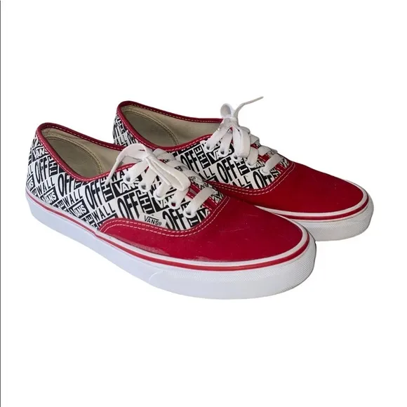 Vans Authentic OTW Repeat Racing Red sz‎ 8.5 Men 10 Women