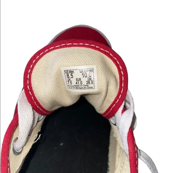 Vans Authentic OTW Repeat Racing Red sz‎ 8.5 Men 10 Women