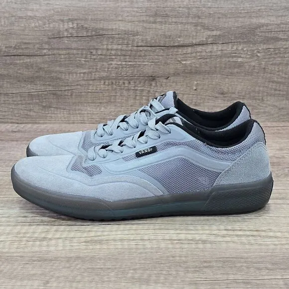 Vans Ave Pro Low Men's Size 7.5 Reflective Grey Suede Sneakers (500664)