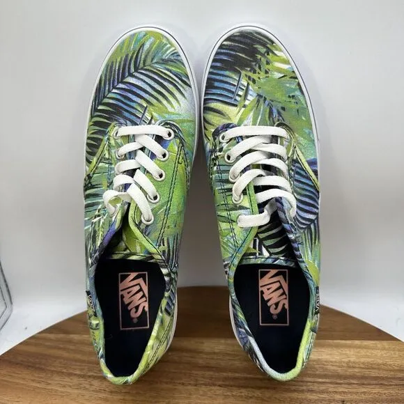 Vans Camden Low Top Lace Up Shoes Palm Leaf Tropical Skater Canvas Women's‎ 10
